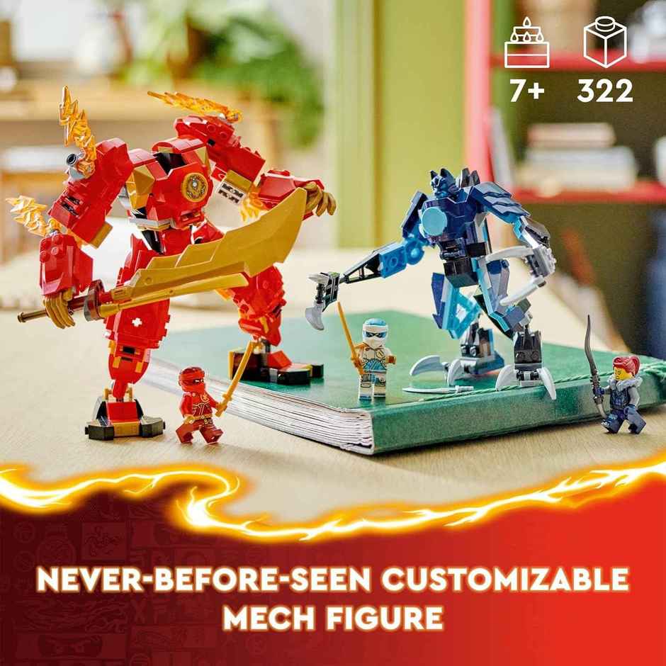 LEGO Ninjago Kai's Elemental Fire Mech Toy (322 Pieces)