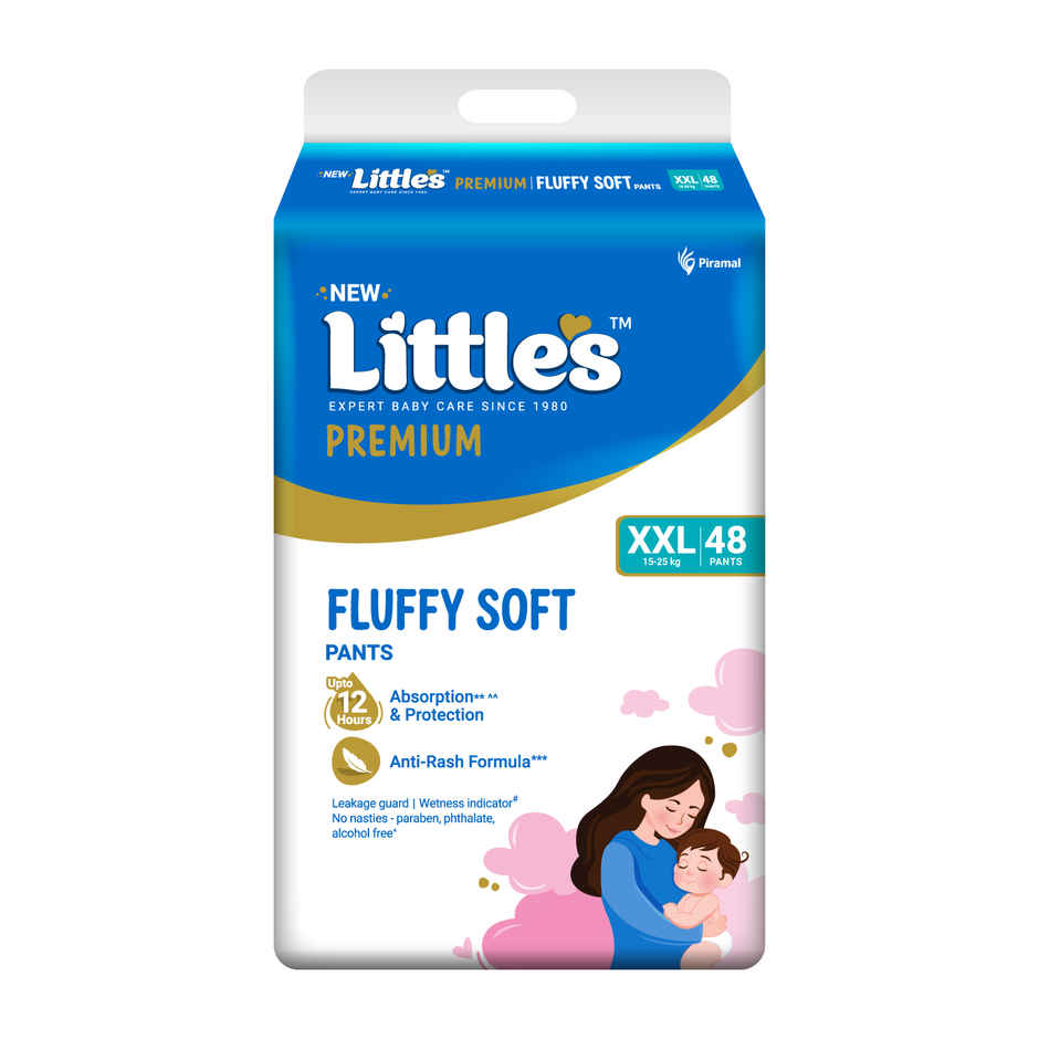 Littles Expert Baby Care Comfy Baby Diapers | Pant Style | XXL | 48 pcs