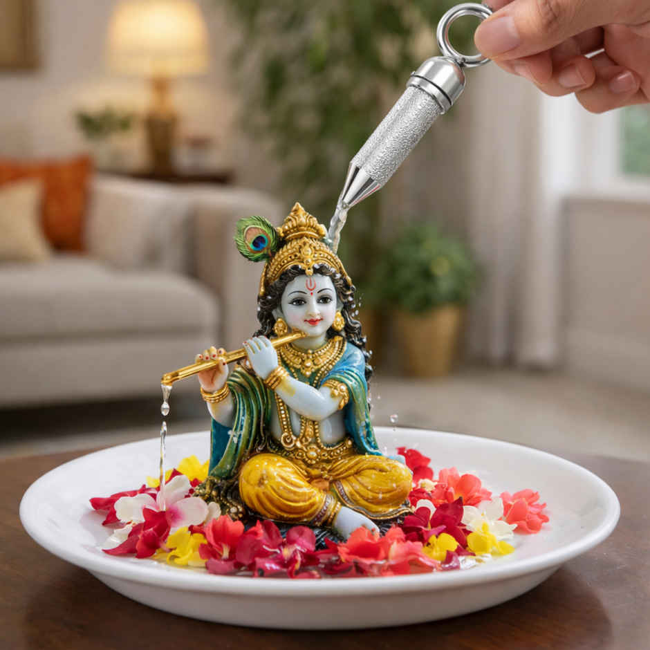 Ladoo Gopal Silver Holi Pichkari | Diacraft