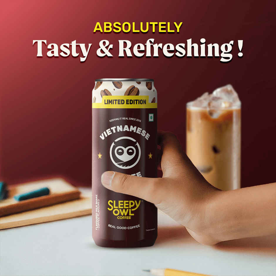 Sleepy Owl Vietnamese Cold Coffee Can | Ready to Drink Coffee Beverage
