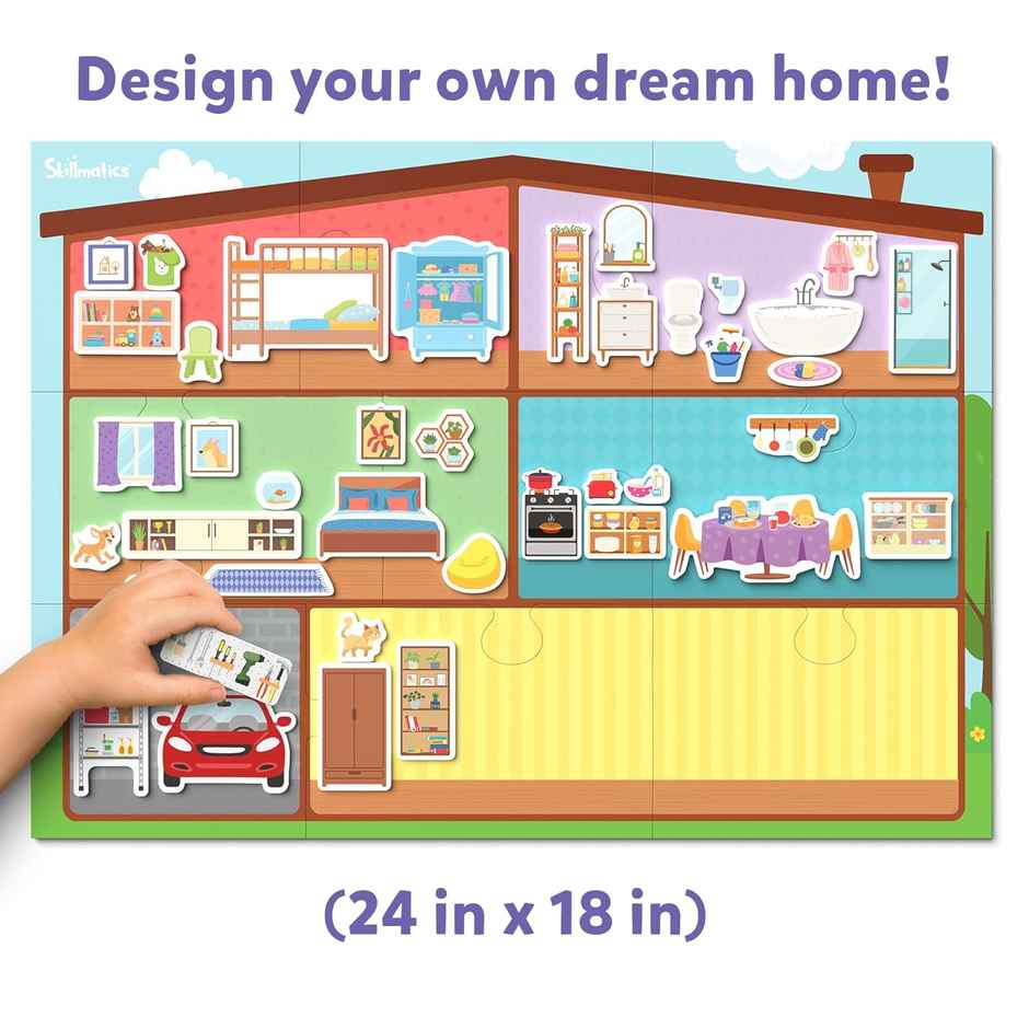 Skillmatics Creative Toy Magnetopia - Design Your Home