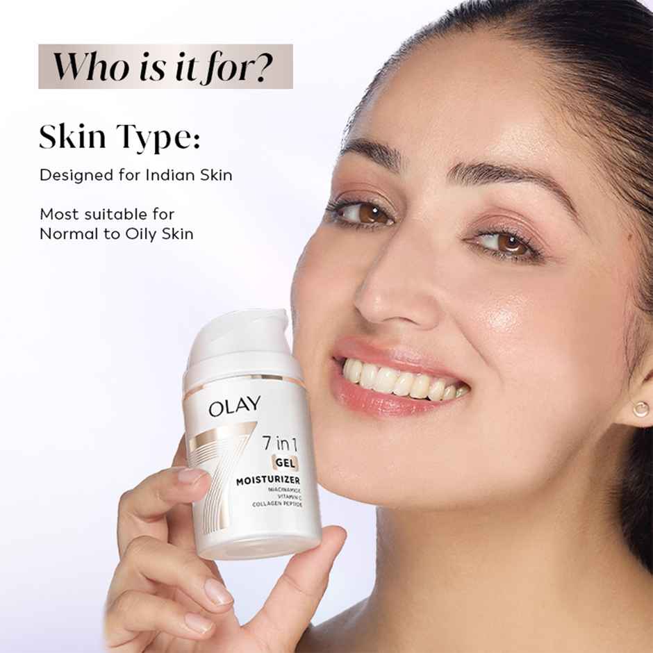 Olay 7in1 Ultra Light Gel Moisturizer | Fight 7 Signs of Aging with Niacinamide, Vit C, Collagen