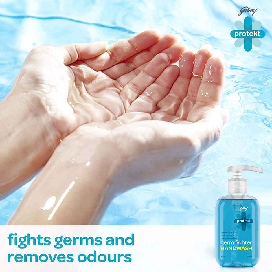 Godrej Protekt Germ Fighter Handwash Refill Pack - Aqua