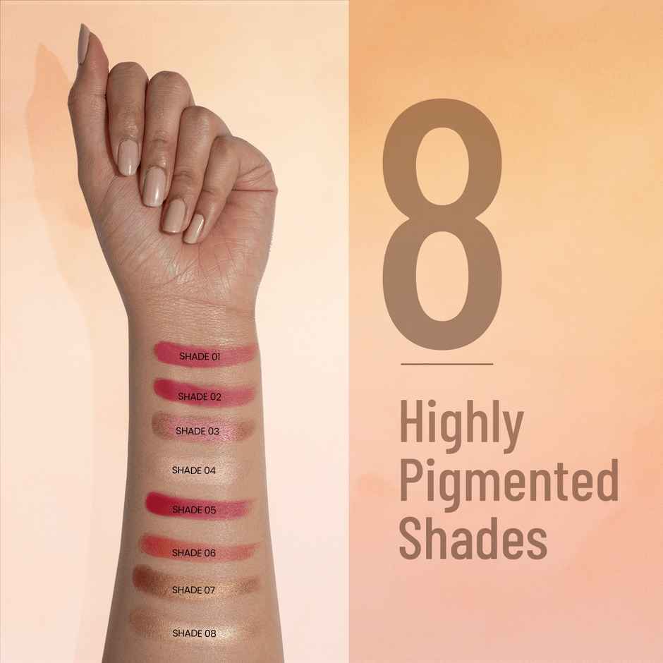 Swiss Beauty Highly Pigmented 8 -in-1 Ultra Blush Palette With Matte & Shimmer - 01