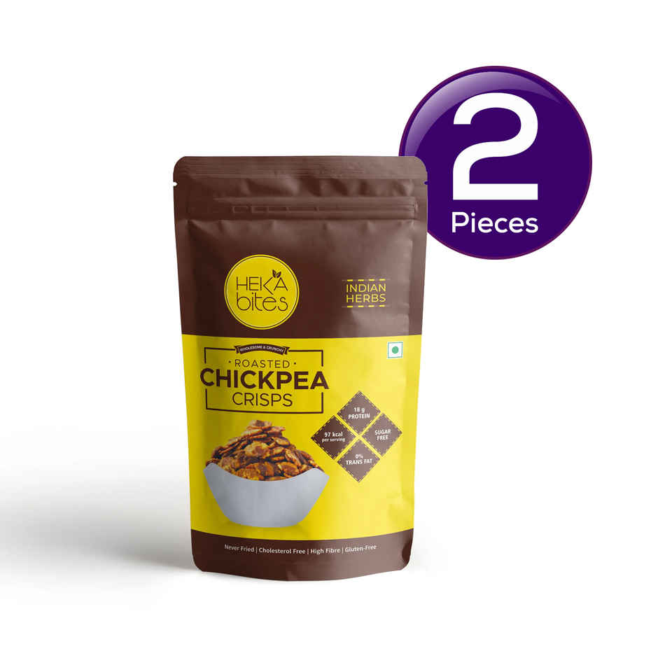 Heka Bites Roasted Chana Jor - Indian Herbs - Low Calorie & Healthy Snacks Combo