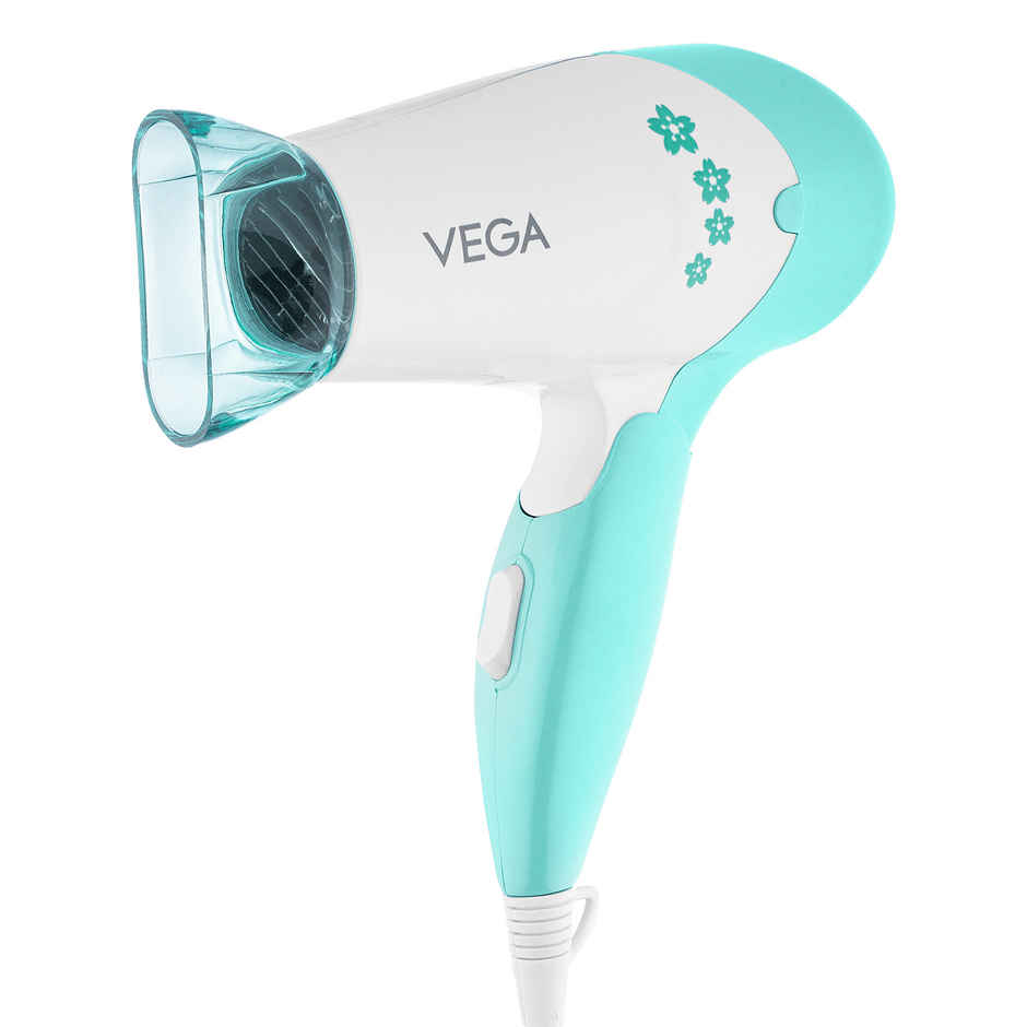 Vega Insta Glam Foldable 1000W Hair Dryer with 2 Heat/Speed Settings, VHDH-20N, (Made in India)