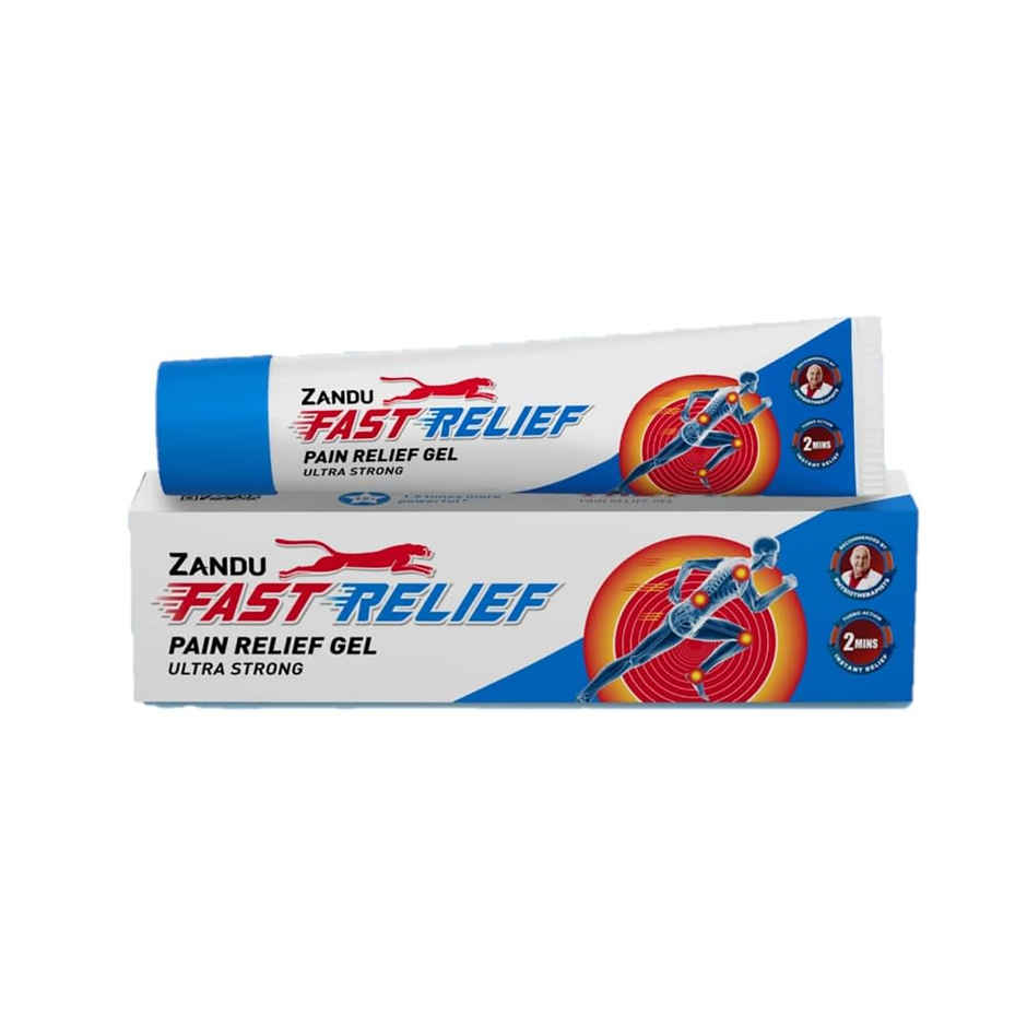 Zandu Fast Relief Gel For Back And Muscle Pain Turbo Action Formula