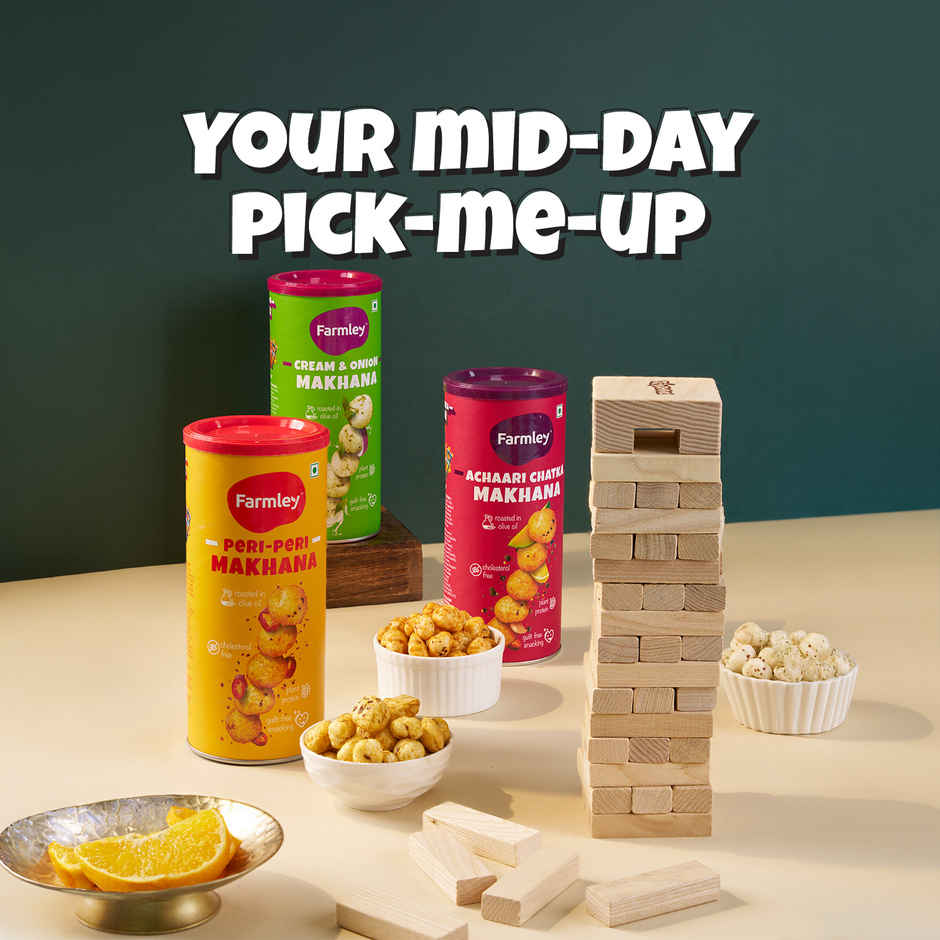 Farmley Black Pepper Makhana Roasted In Olive Oil Healthy Snacks