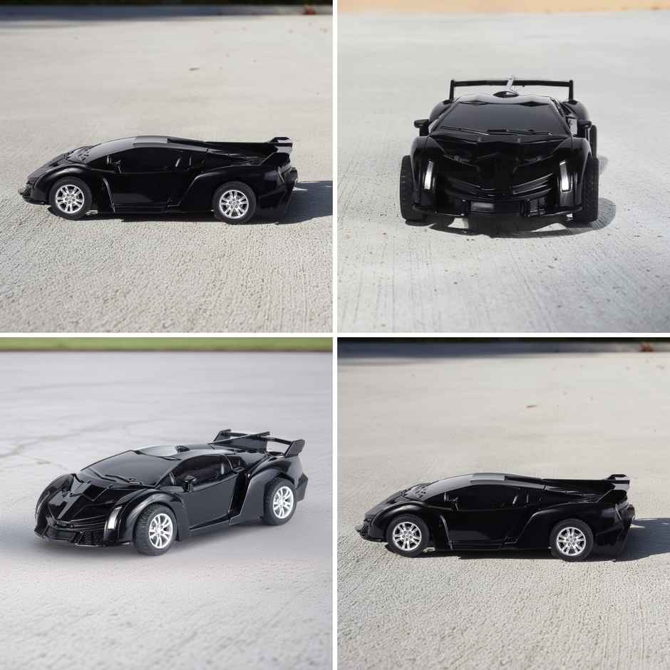Race N Roll Deforming Friction Car Lam Black