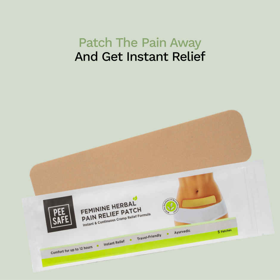 Pee Safe Herbal Pain Relief Patch | Instant Relief from Cramps & Muscular Pain