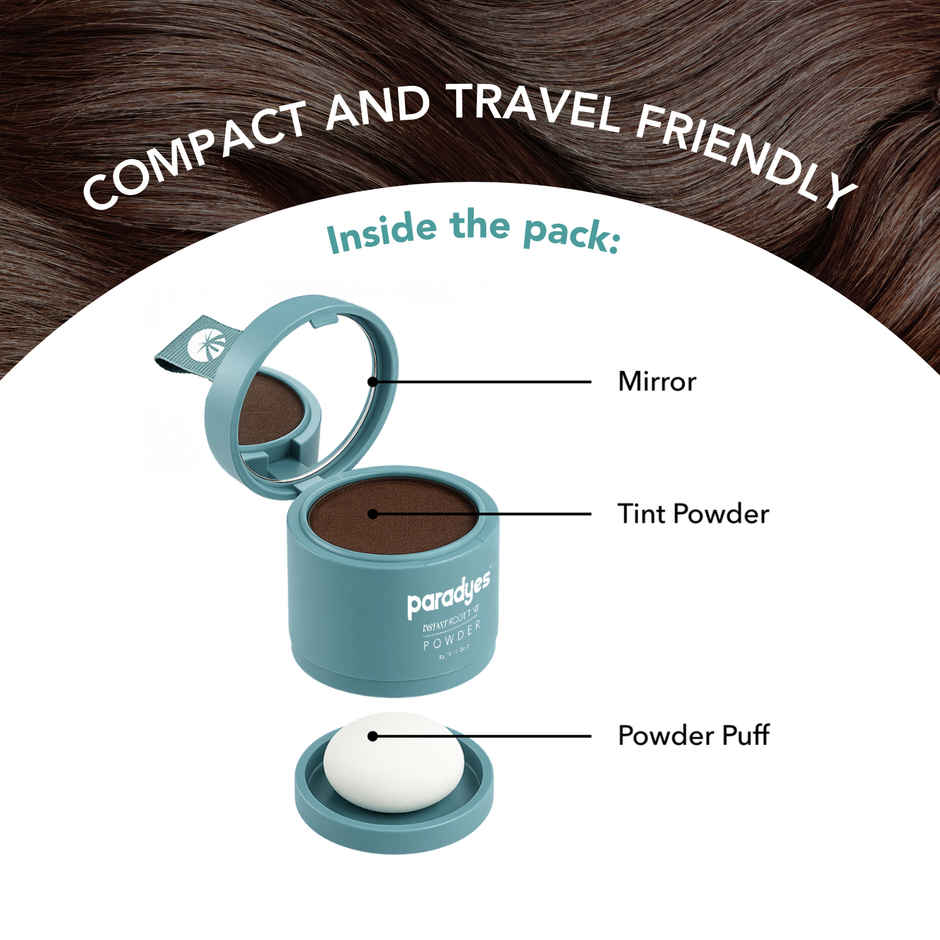 Paradyes Cover Up Instant Root Tint Powder | Dark Brown