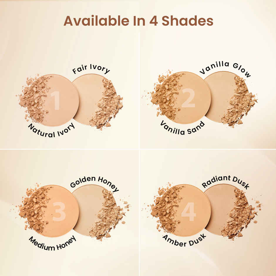 Swiss Beauty Double Duty Compact Powder - 02 Vanilla Sand & Vanilla Glow