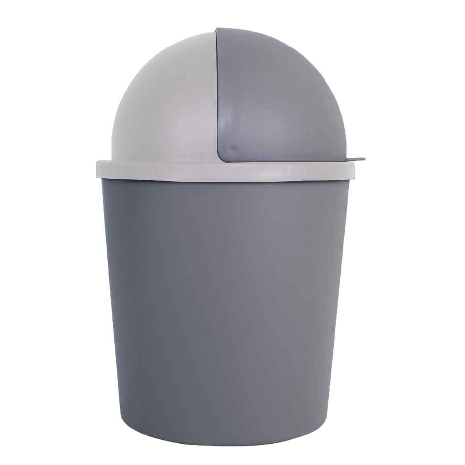 Kuber Industries 1 L Small Wing Dustbin For Table Top | Kitchen | Bathroom With Lid (Grey)