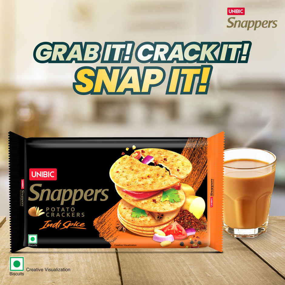 UNIBIC Snapper Indi Spice Flavoured Crackers | Cholesterol-Free And Trans Fat-Free Combo