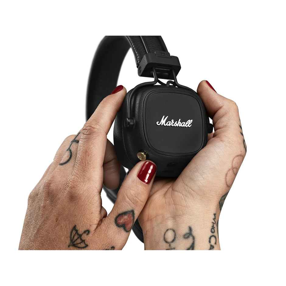 Marshall Major IV Wireless Bluetooth On Ear Headphone With Mic - Black