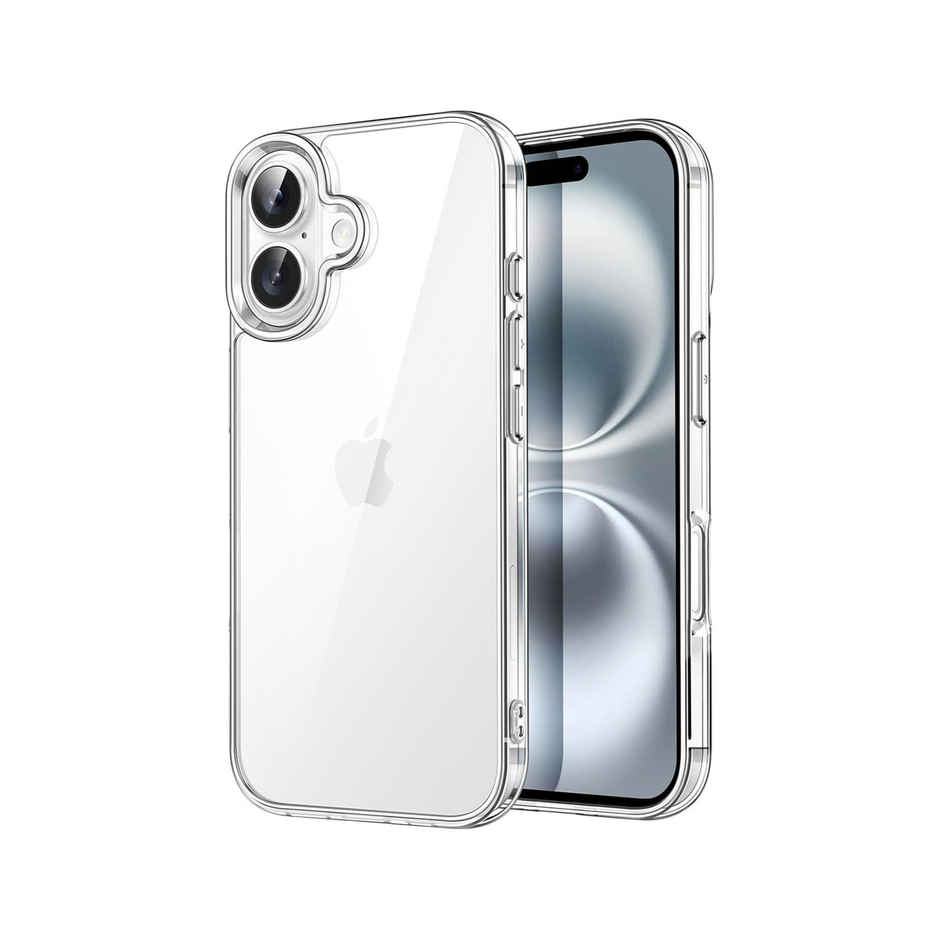 ExpressB iPhone 16 Case Cover Anti-Scratch Camera Protect Pc+TPU Transparent - Clear