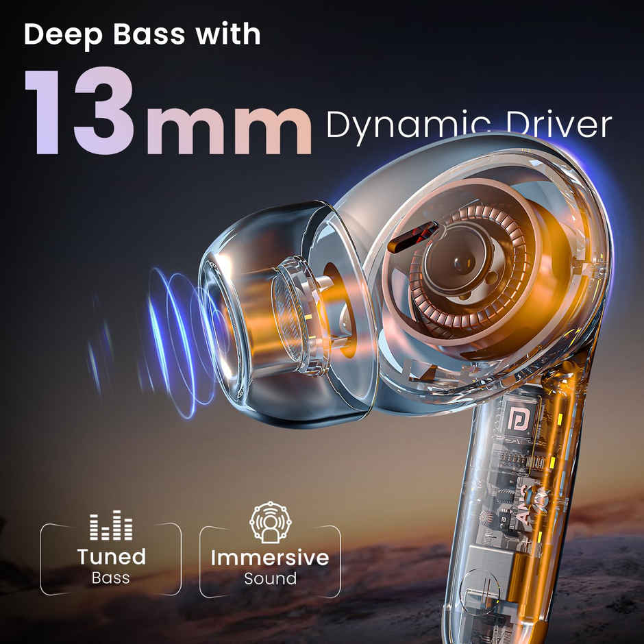 Portronics Harmonics Twins 33 Smart TWS Earpods White