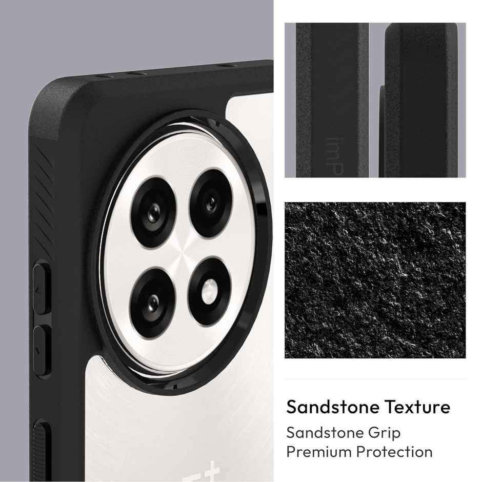 Kapaver Oneplus 13r Back Cover Case | Impulse - Black