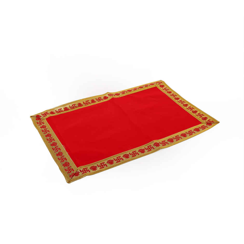 Pooja Aasan Cloth | 3 x 2 ft | Red
