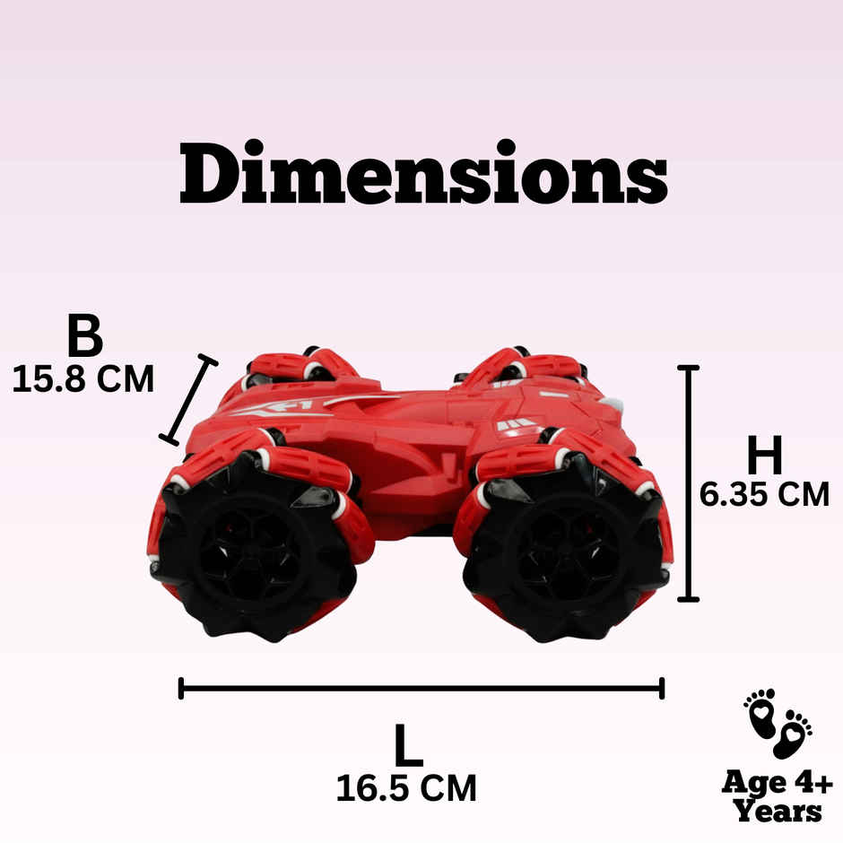 Race n Roll 2.4G Remote Control Stunt Car Red