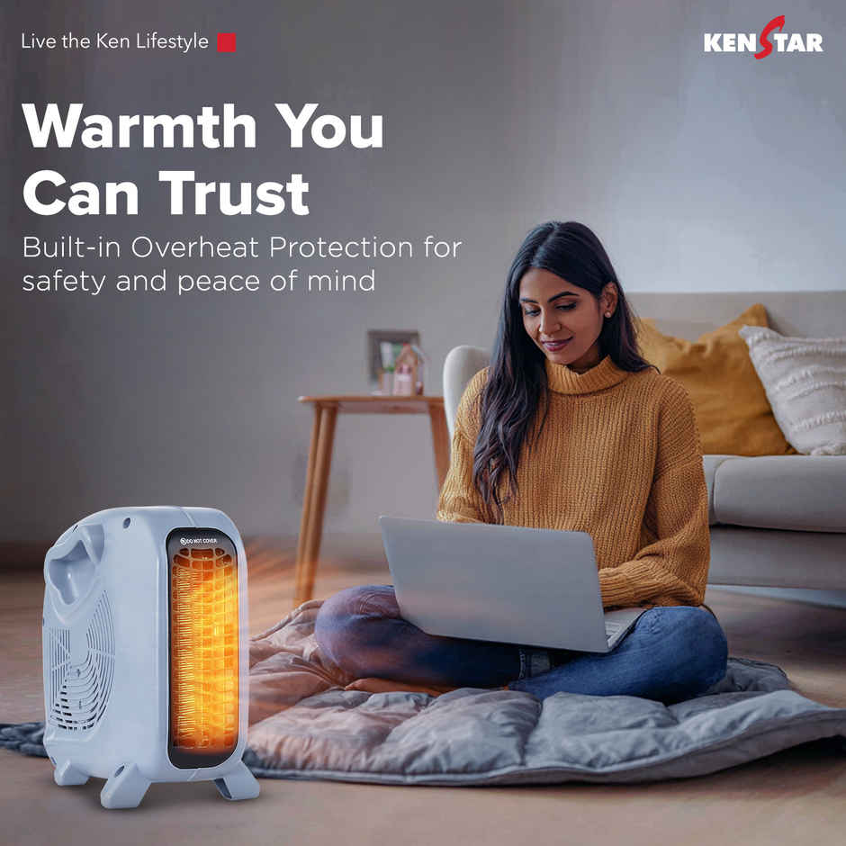 Kenstar Warmo Electric Portable Fan Heater 2000W