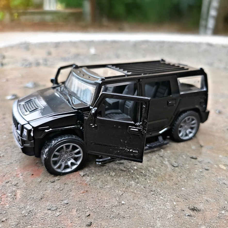 Toyshine 1:32 Scale Die Cast Racing H2 Model Vehicle Toy Car With Pull Back Function, Black