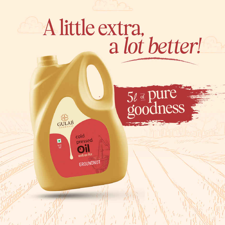 Gulab Groundnut (Peanut) Cold Pressed Oil | Healthy Cooking Oil