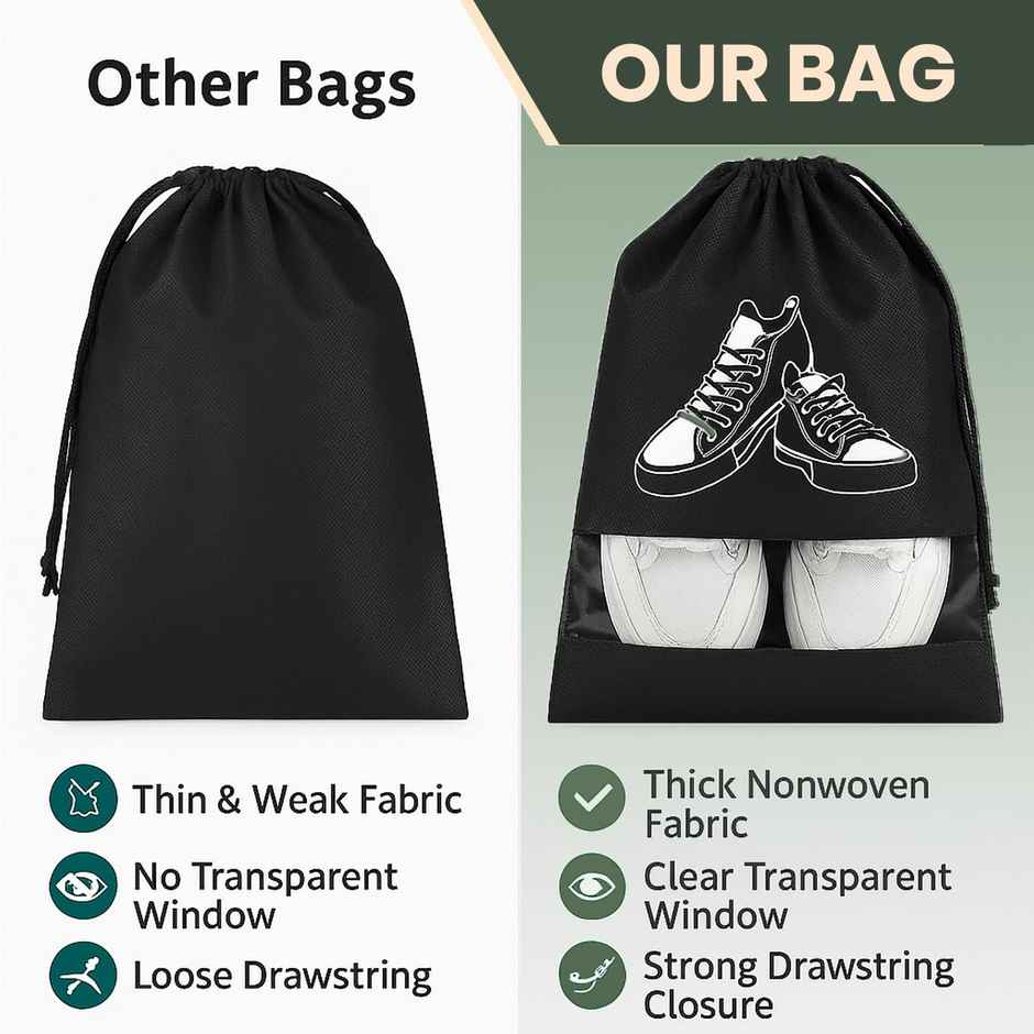 DALUCI Shoe Bag Travel Shoe Storage Pouch Shoe Cover for Unisex Reusable Organizer