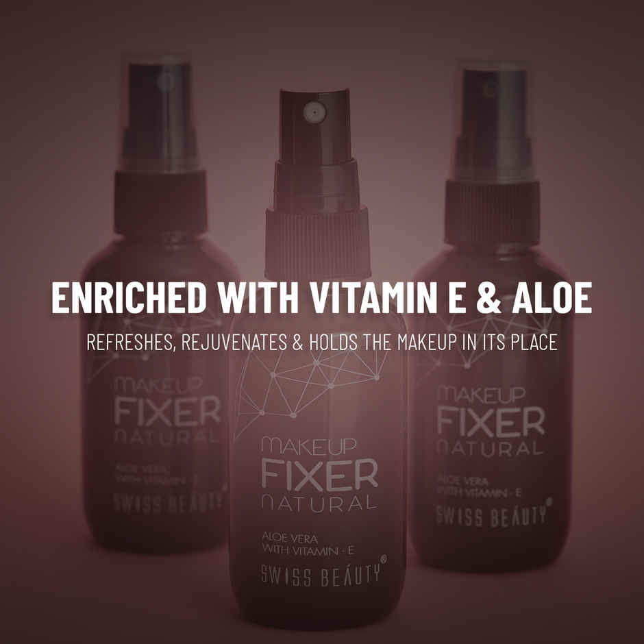 Swiss Beauty Long Lasting Professional Makeup Fixer Setting Spray With Vitamin E & Aloe Vera