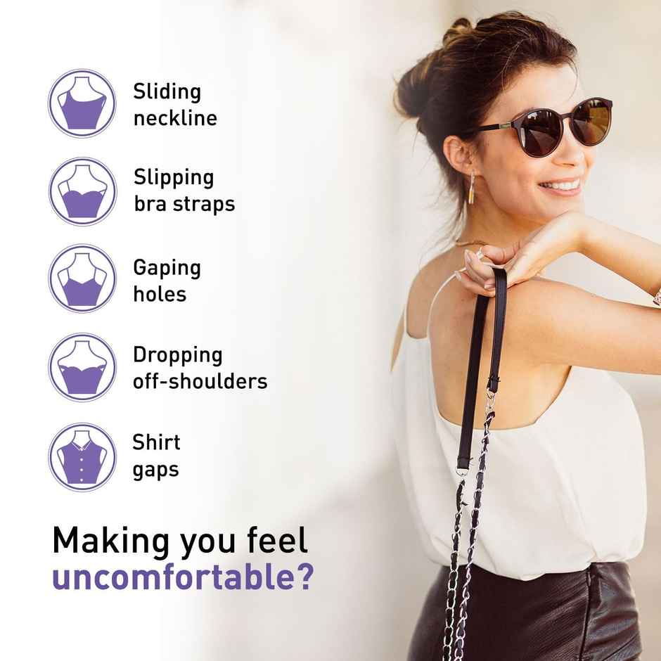 Sirona Transparent Double-Sided Clothing Tapes For Fashion Emergencies - 50 Strips