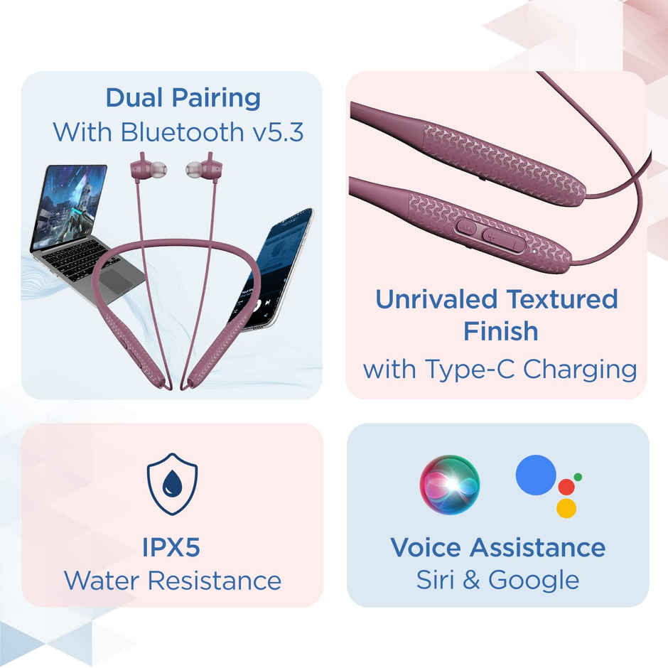 boAt Rockerz 255 Max Bt Neckband W - 60H Playtime Eq Modes Power Magnetic Earbuds Maverick Maroon