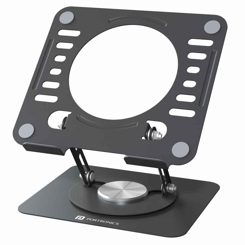 Portronics My Buddy K9 Lite Laptop Stand Black