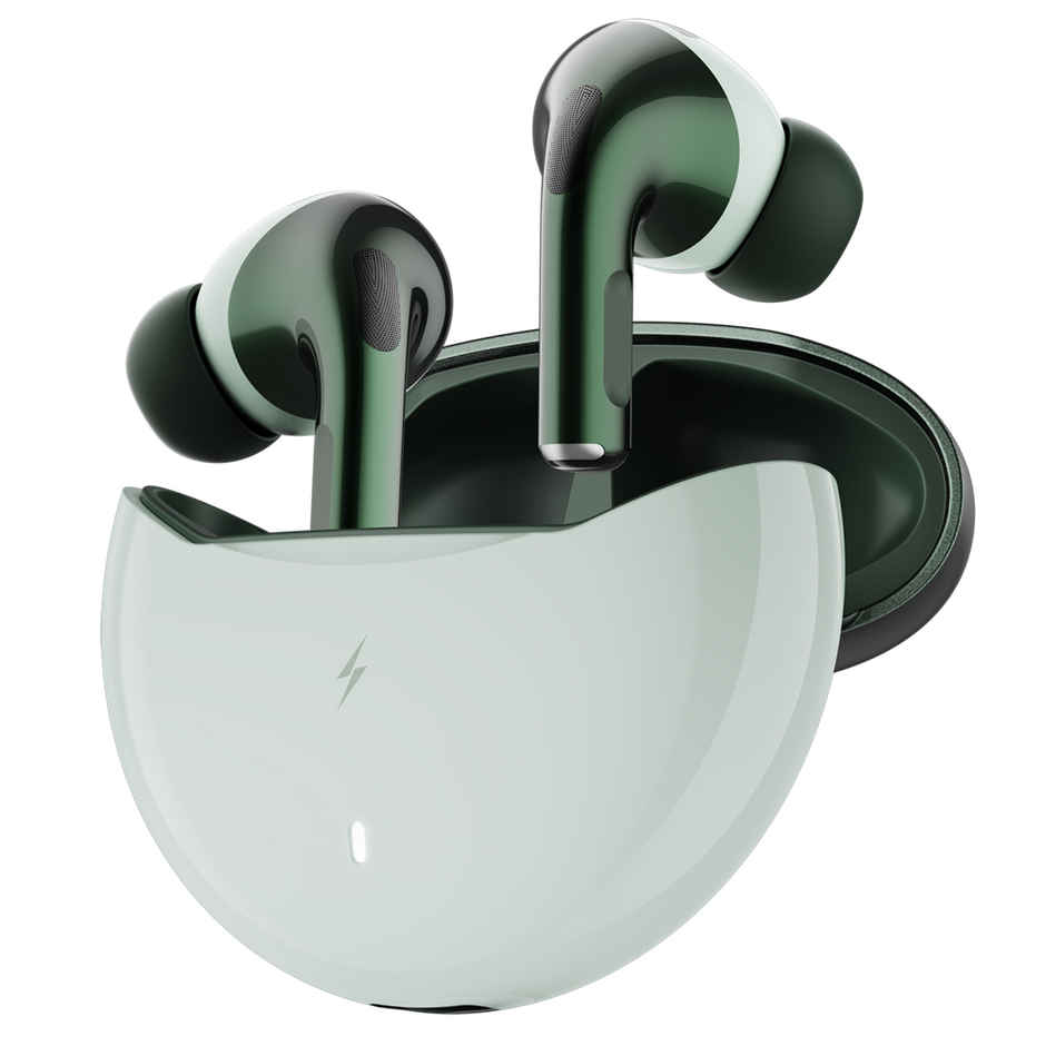 Fire-Boltt Fire Pods Aero Pro TWS Earbud with Custom EQ Profile, Quad Mic ENC & 50H Playtime, Ultra Low 50ms Game Mode, Sage