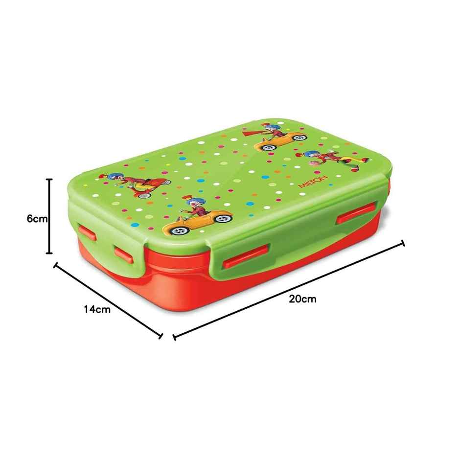Milton Steely Deluxe Mini Inner Steel Kids Tiffin Box | Red