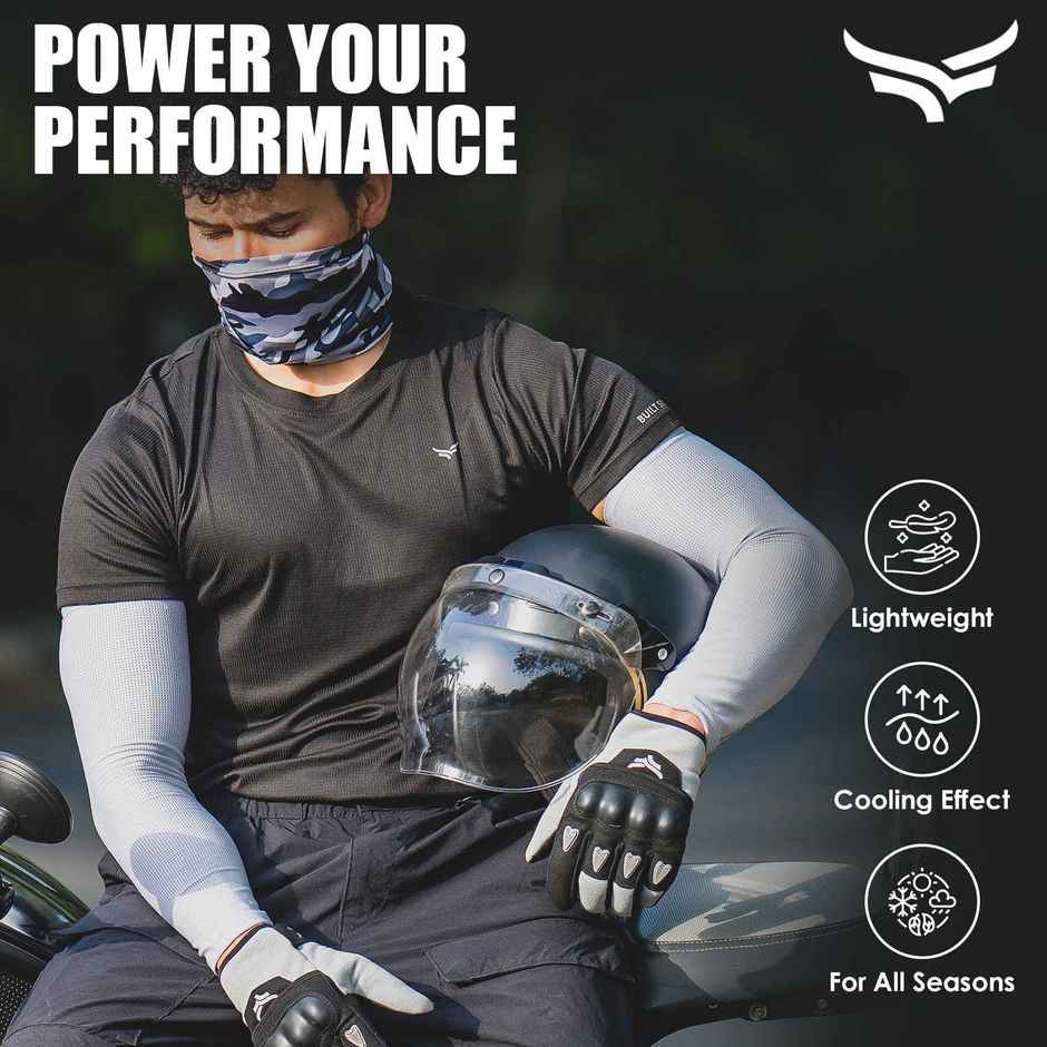Xtrim UV Tan Protection Arm Sleeves - L (Grey)