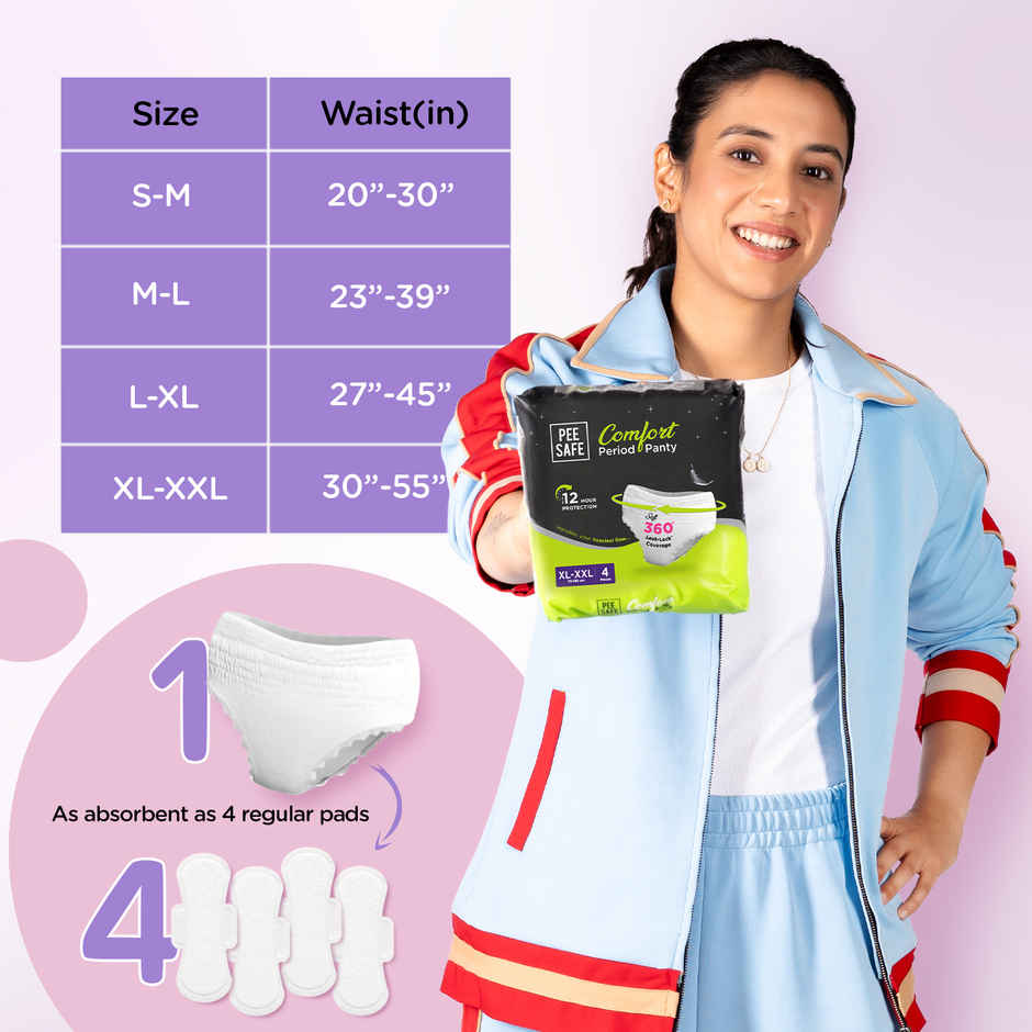 Pee Safe Comfort Period Panty (XL-XXL)