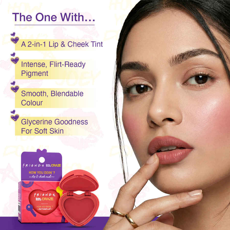 Swiss Beauty Craze How You Doin Lip Cheek Mud | 01 Playful Pink