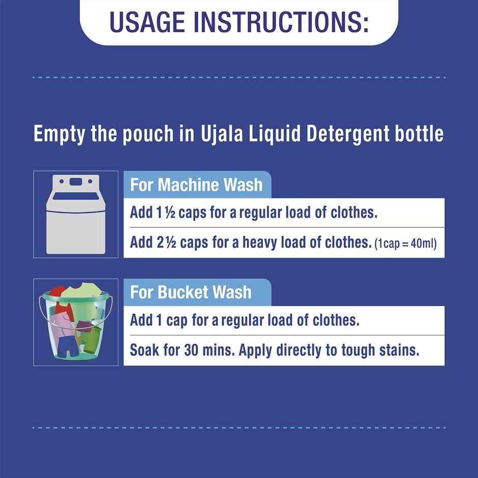 Ujala Top Load Liquid Detergent for Tough Stains and Fresh Fragrance