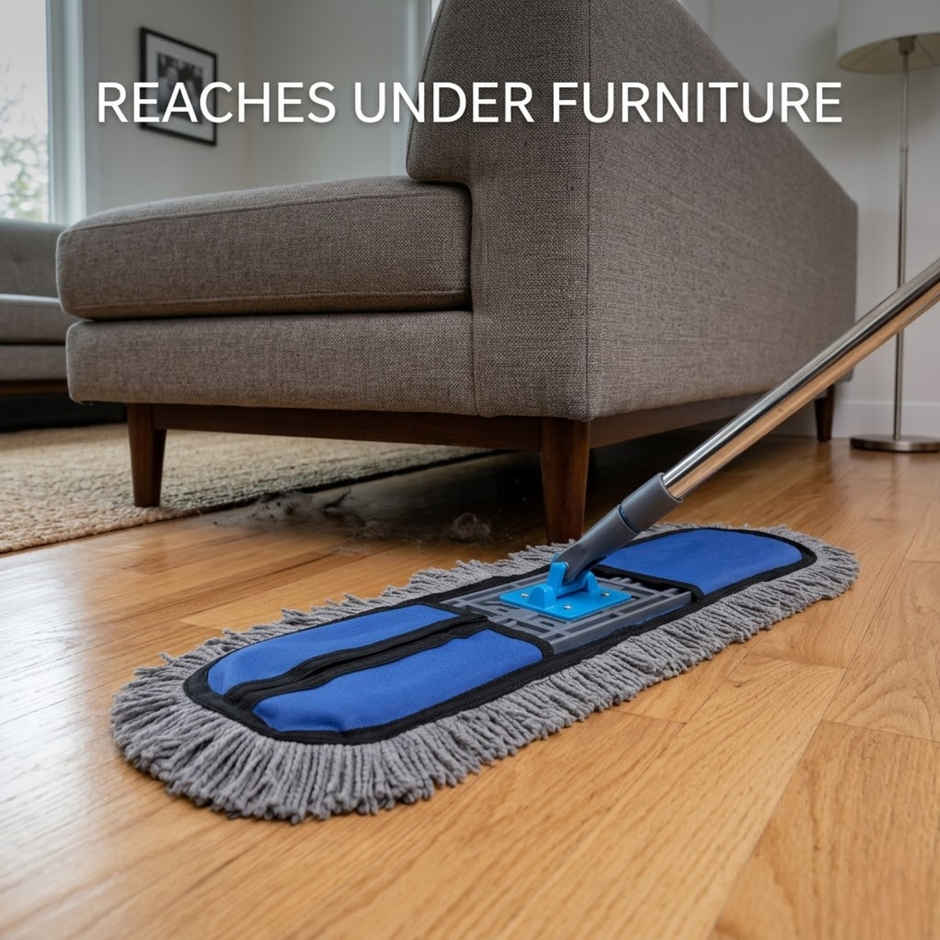 Proclean 360 Degree Dry Mop with 52 Inch Handle & With Refill Microfiber
