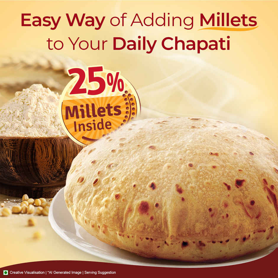 Aashirvaad Atta with Millets for Daily Nutrition | Power of 5 Grains
