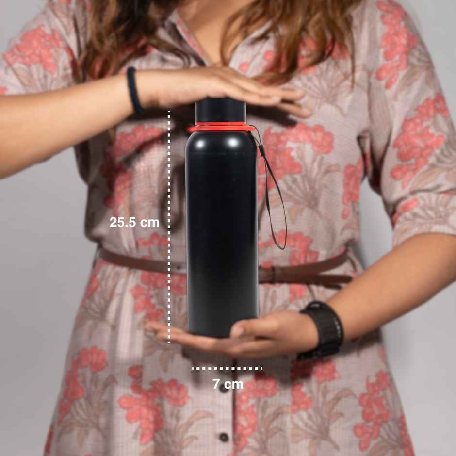 BAY6 Stainless Steel Hot & Cold Vacuum Bottle 700ml | Black