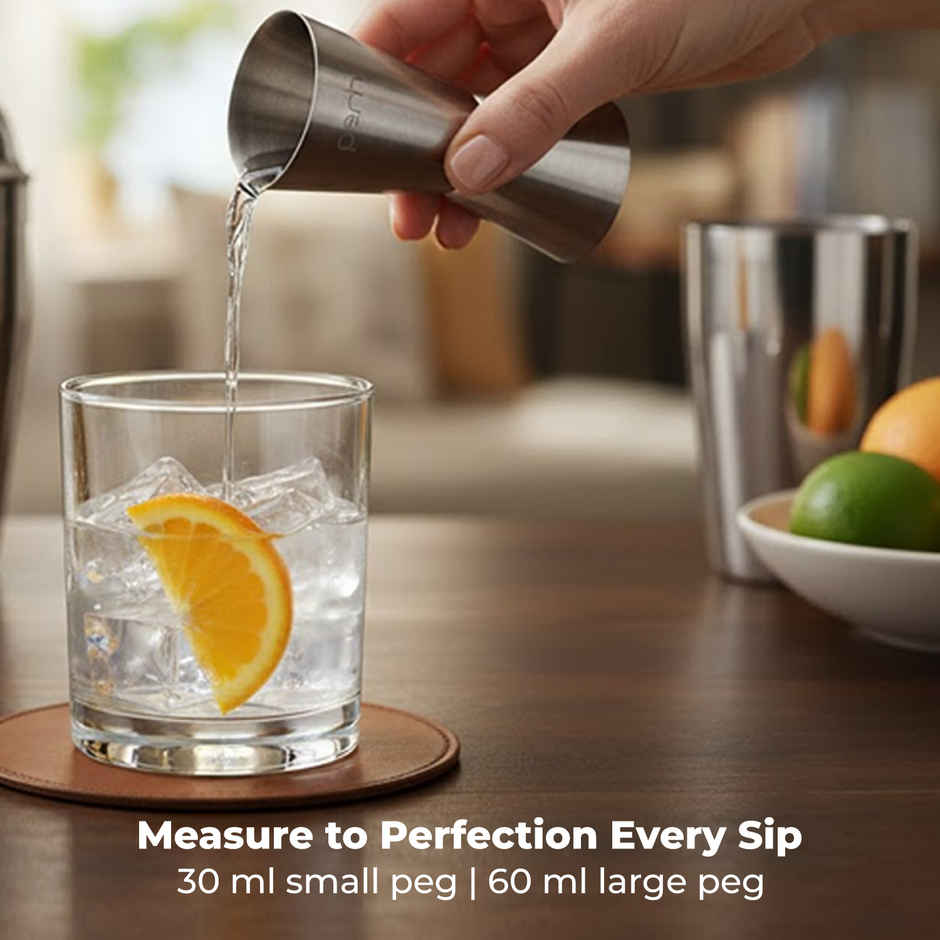 Perch Bar Spoon and Jigger Set Stainless Steel Cocktail Kit