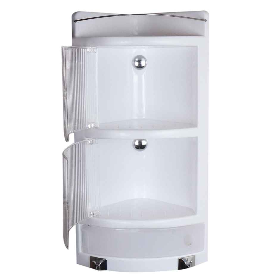 Cipla Plast Plastic Bathroom Corner Crystal Corner White