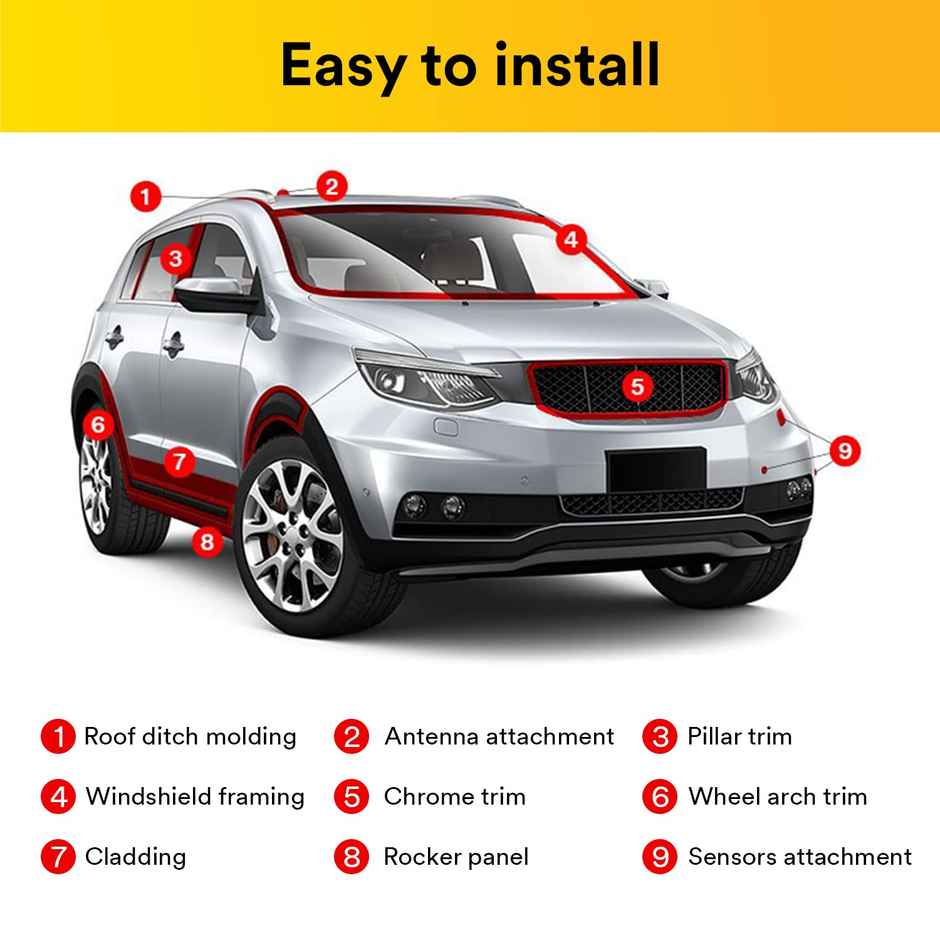 3M Attachment Tape for Stronger Bonding, Interior & Exterior Use (12mmX4m, Grey, Pack of 1)