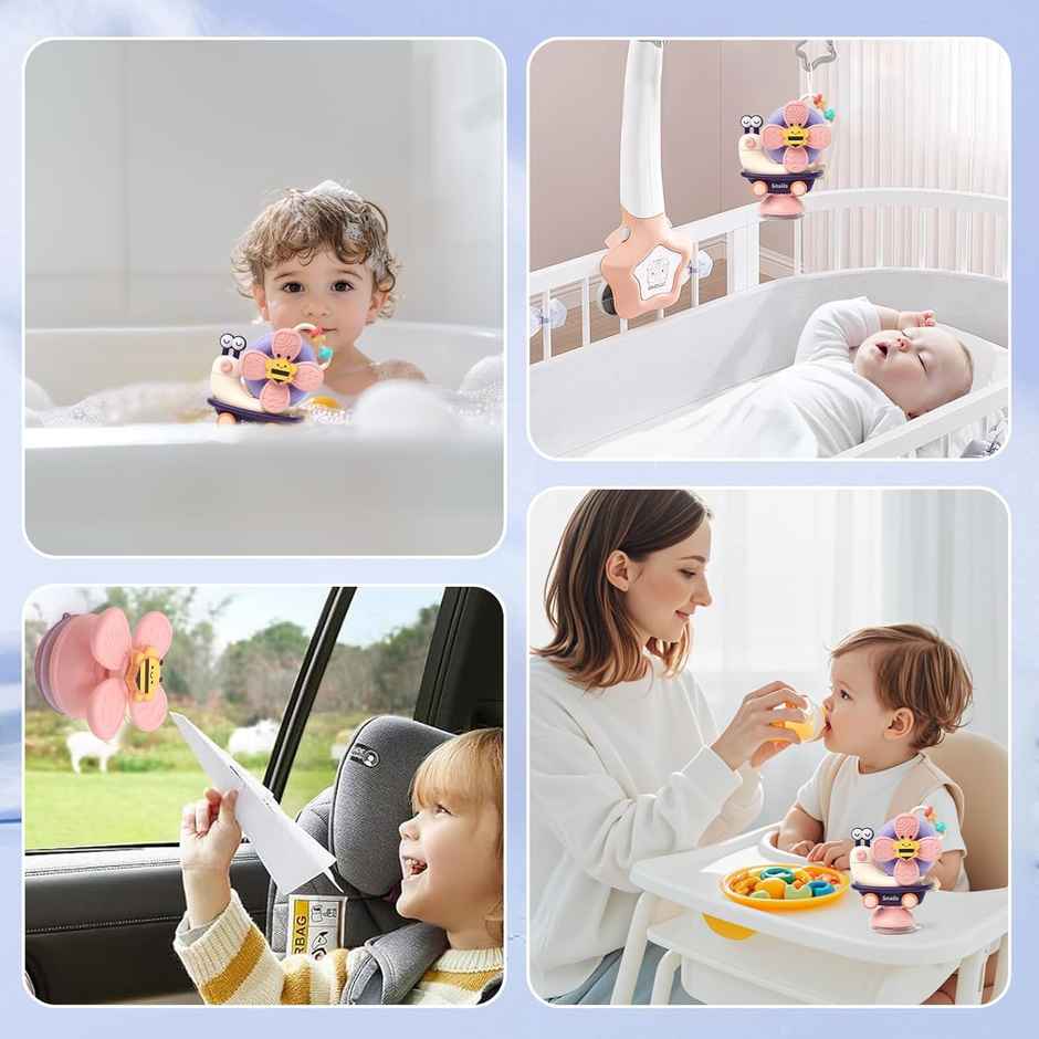 Storio 5-In-1 Suction Spinster Windmill Toy | Blue