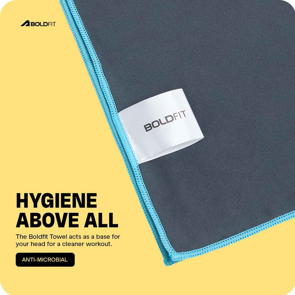 Boldfit Microfiber Gym Towel Ultra Soft Quick Dry Sweat Absorbent 90x65 cm