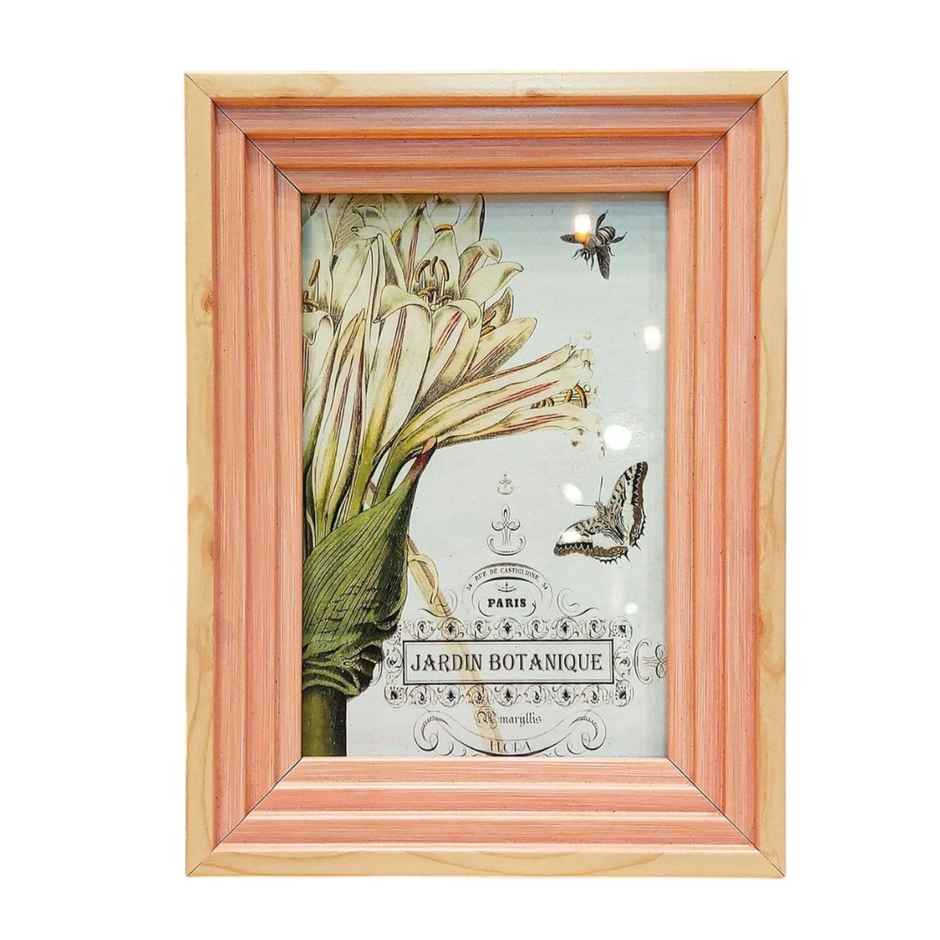 Art Street Premium 3D Table Top Photo Frame | Designer Picture Frames | Pink | Size 4 x 6 inch