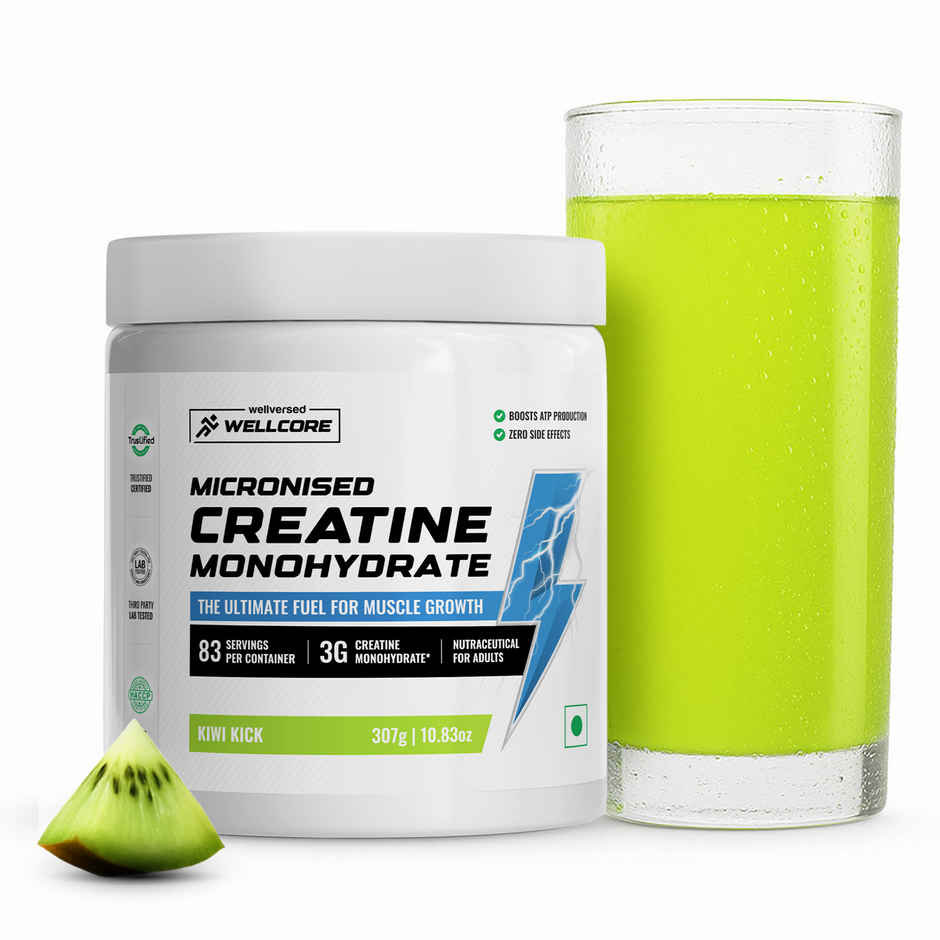 Wellcore Micronised Kiwi Kick Creatine Monohydrate | 83 servings