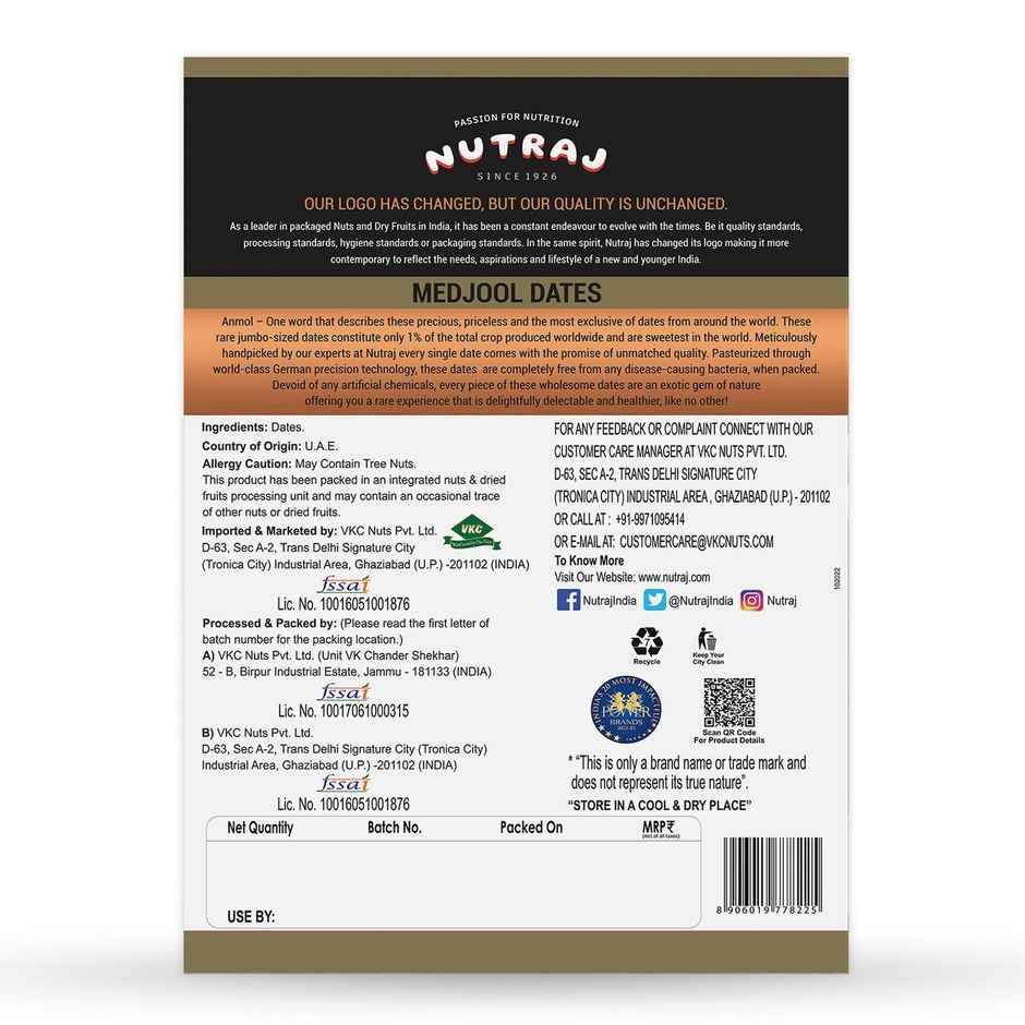 Nutraj Anmol Medjool Dates