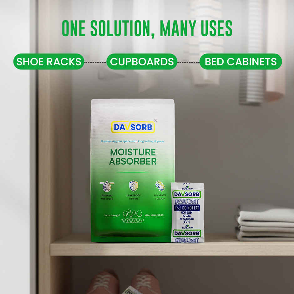 Davsorb Moisture Absorber Wardrobe | Shoe Rack | Bed Storage & Under-the-Sink Cabinet